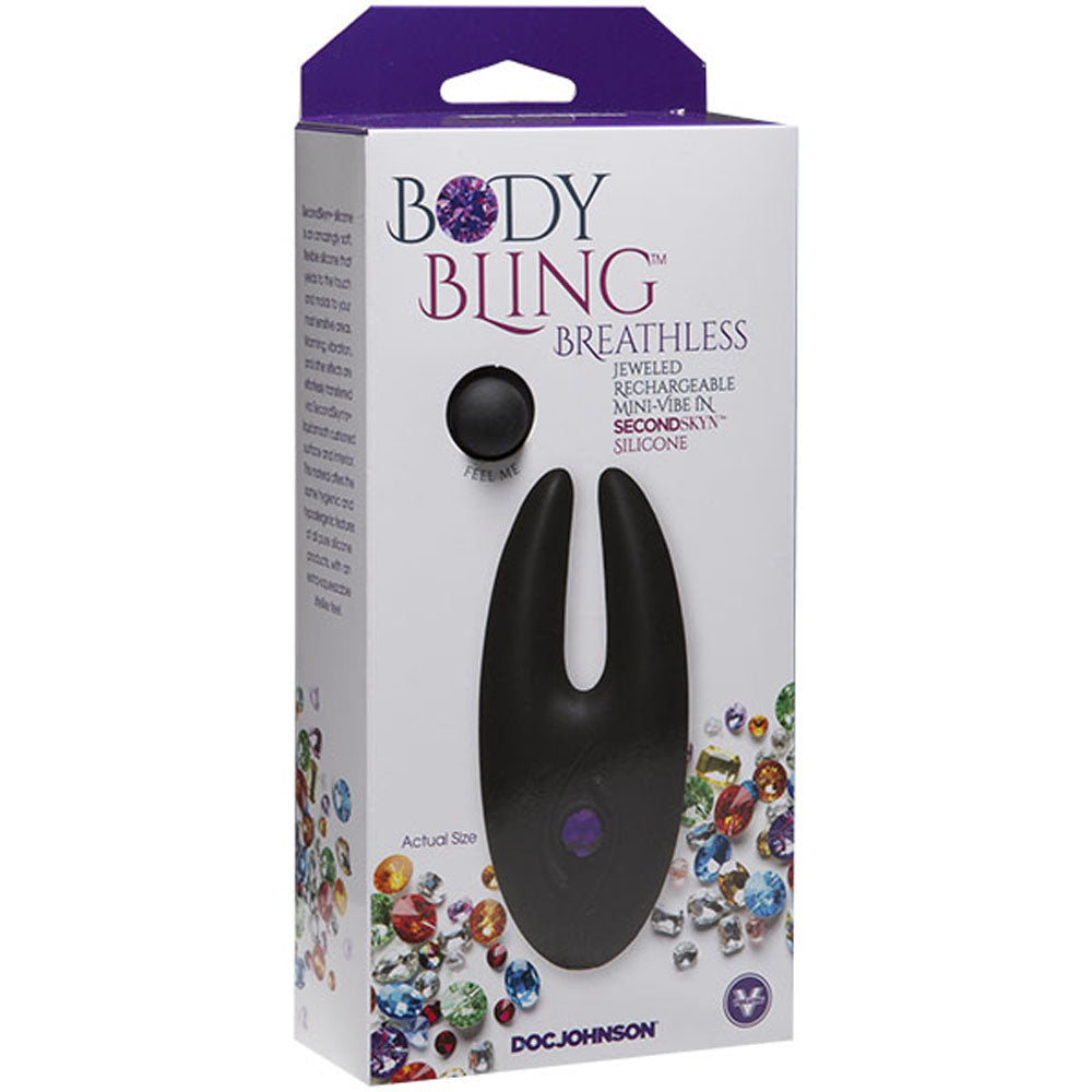 Body Bling - Clit Cuddler Mini-Vibe in Second Skin Silicone - Purple - Not Very Vanilla