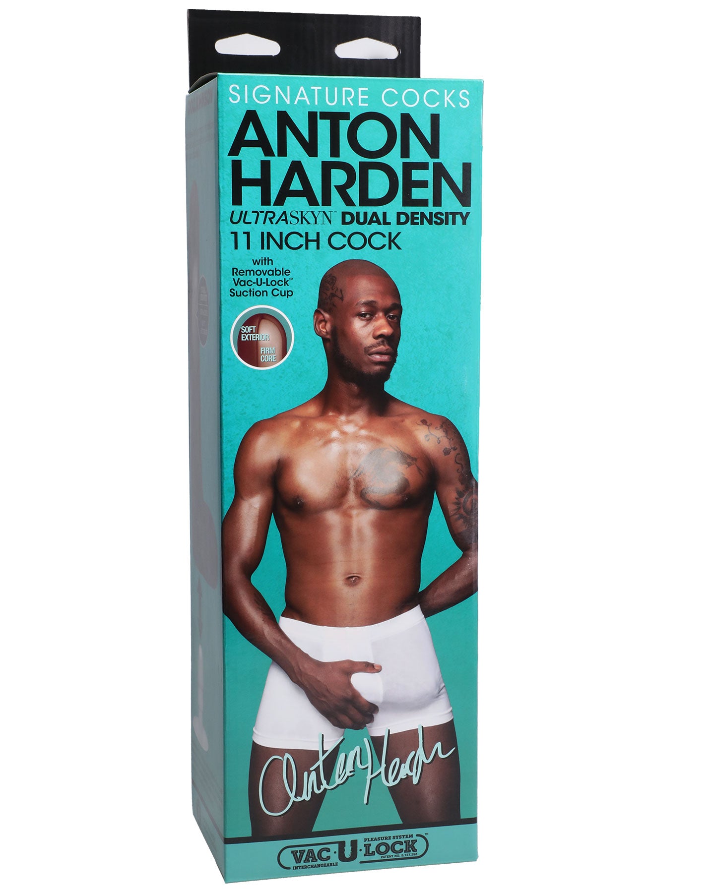 Signature Cocks - Anton Harden - 11 Inch Ultraskyn Cock With Removable Vac-U-Lock Suction Cup - Not Very Vanilla