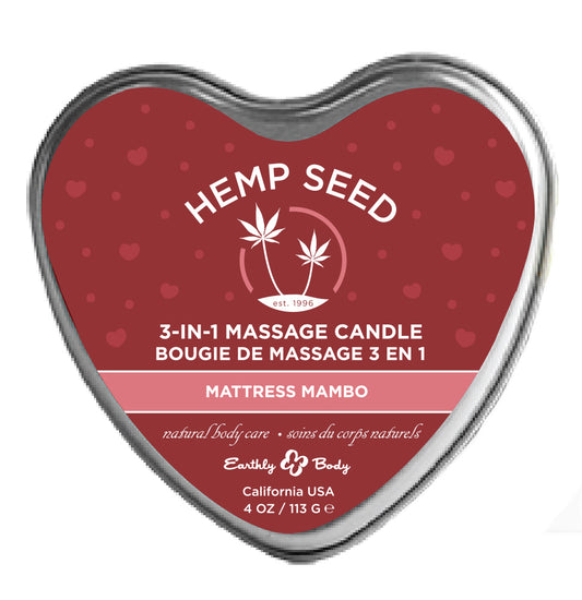 Hemp Seed 3-in-1 Massage Candle - Mattress Mambo Mattress Mambo - 4oz - Not Very Vanilla