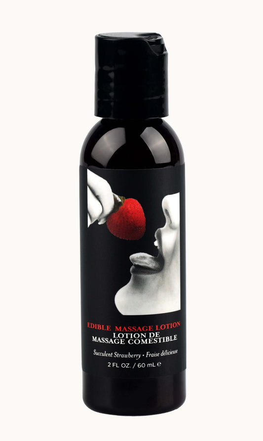 Edible Massage Lotion - Strawberry - 2 Fl. Oz. - Not Very Vanilla