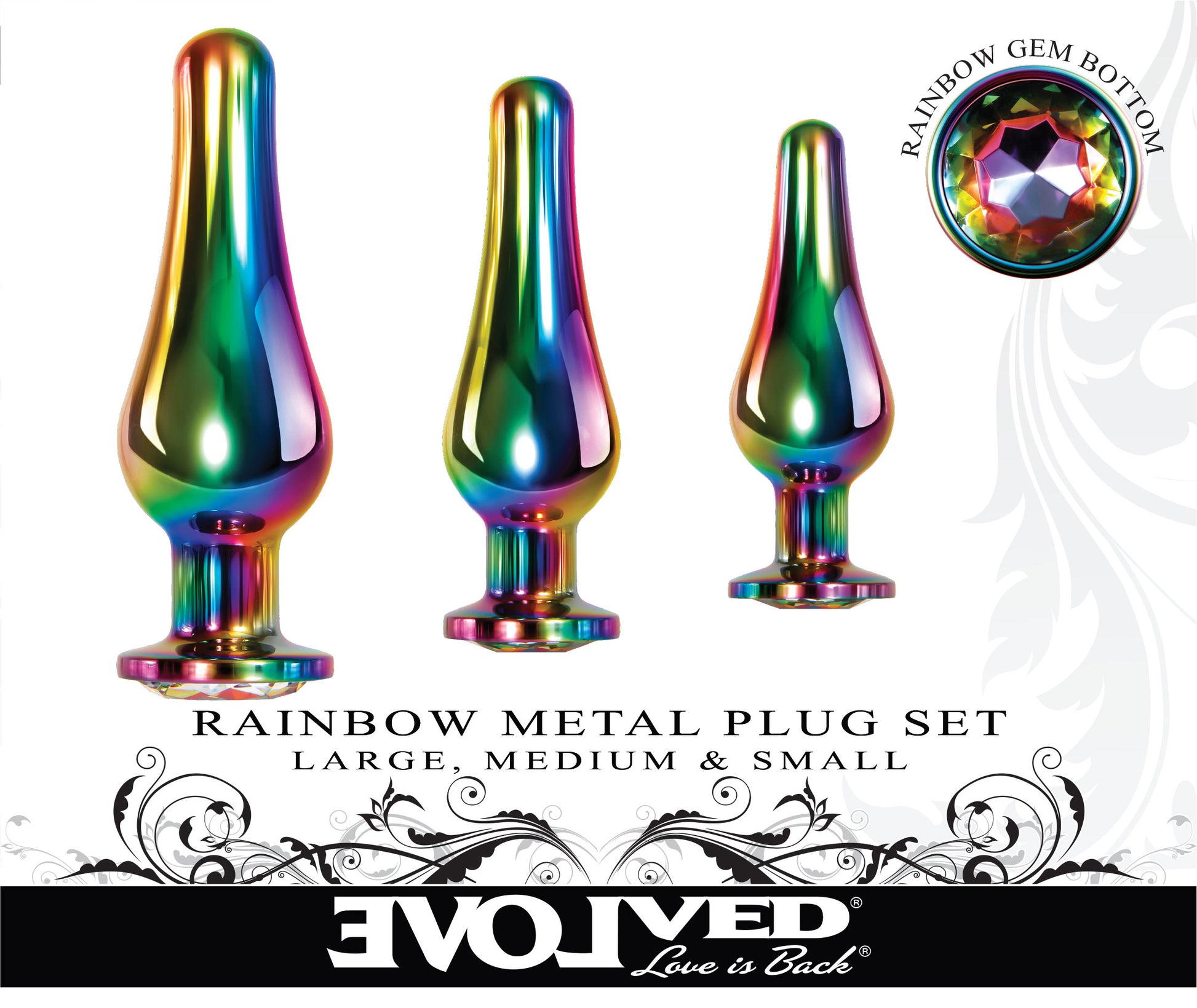 Rainbow Metal Plug Set - Not Very Vanilla