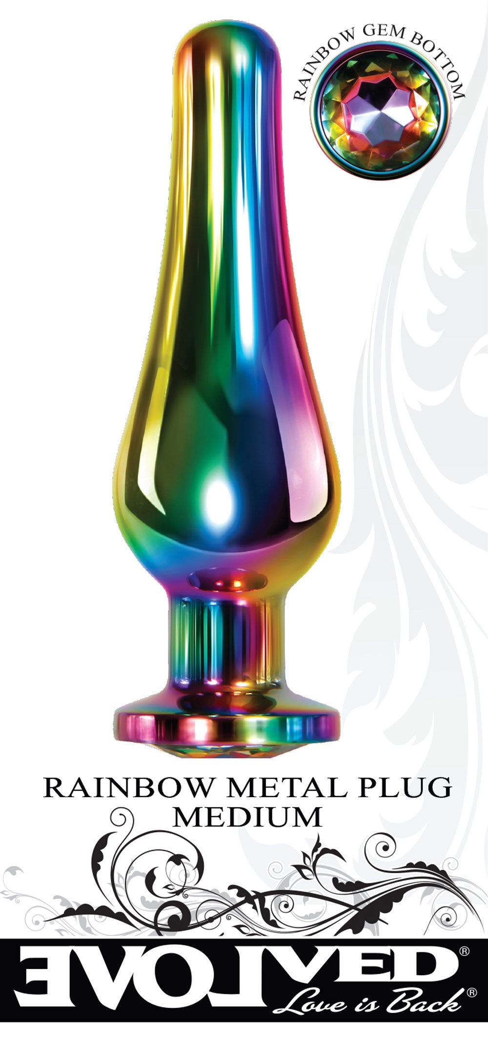 Rainbow Metal Plug - Medium - Not Very Vanilla