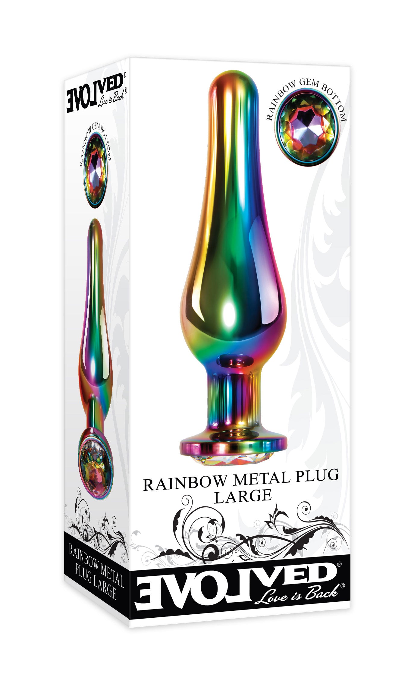 Rainbow Metal Plug - Large - Not Very Vanilla