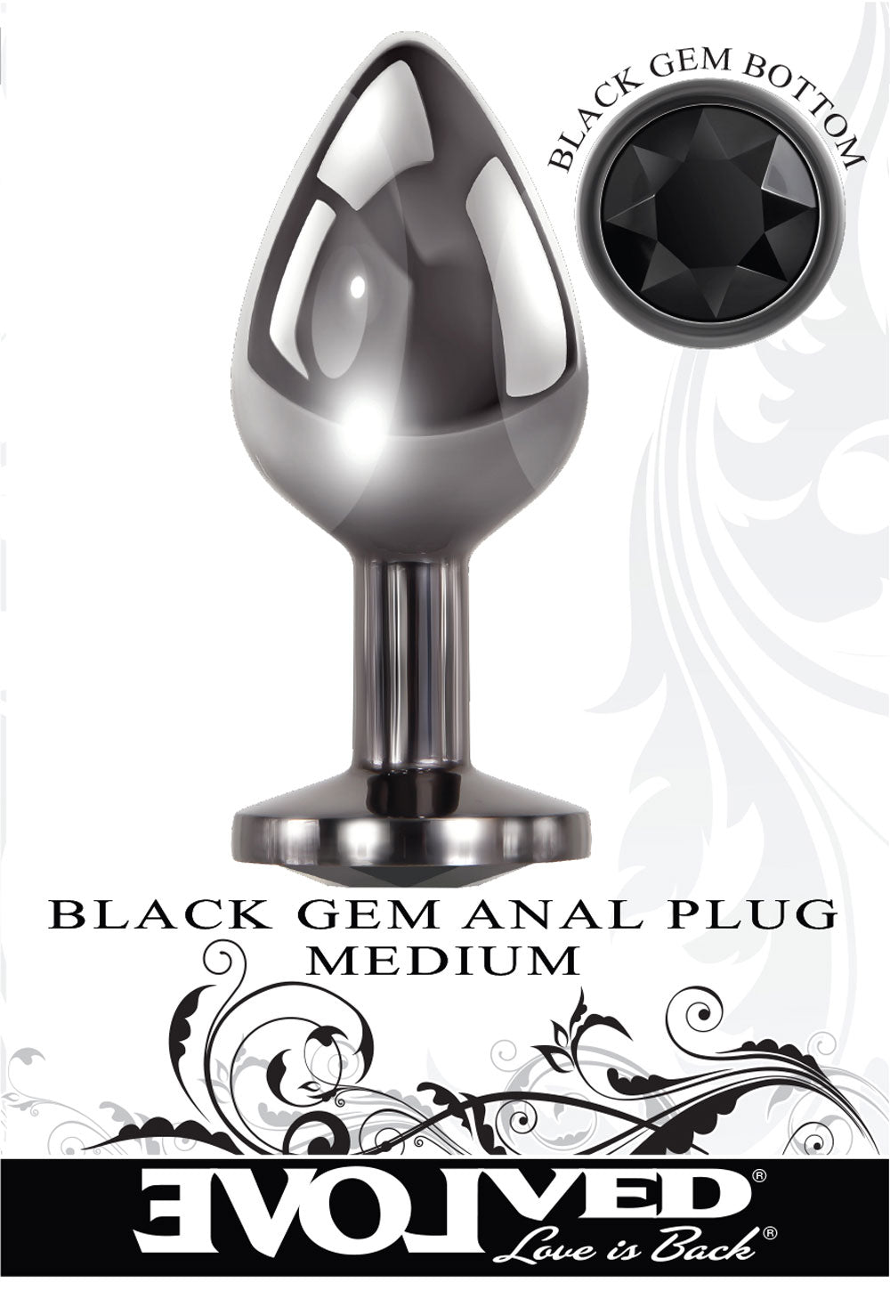 Black Gem Anal Plug - Medium - Not Very Vanilla