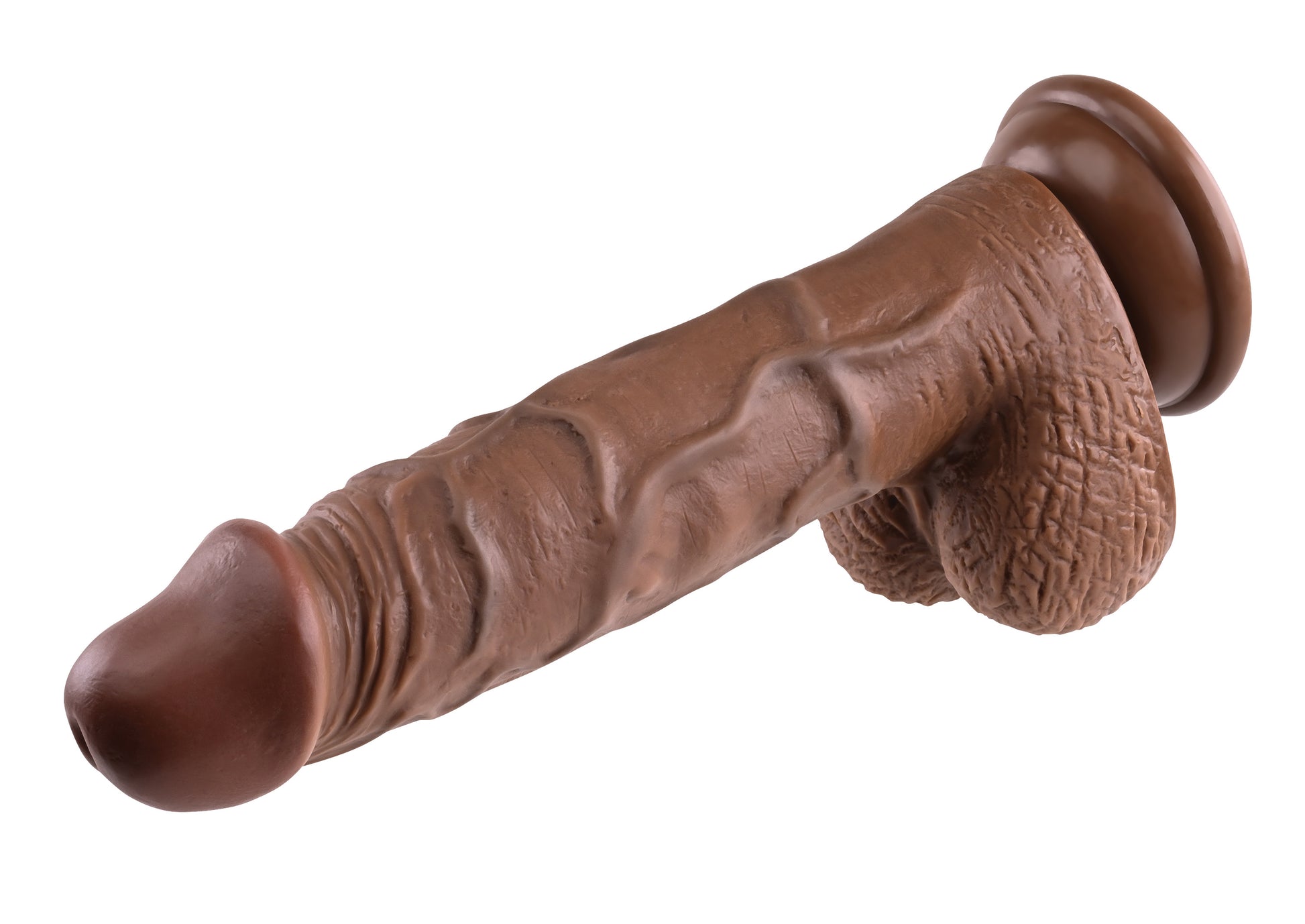 Realistic Dildo - 8 Inches - Dark - Not Very Vanilla