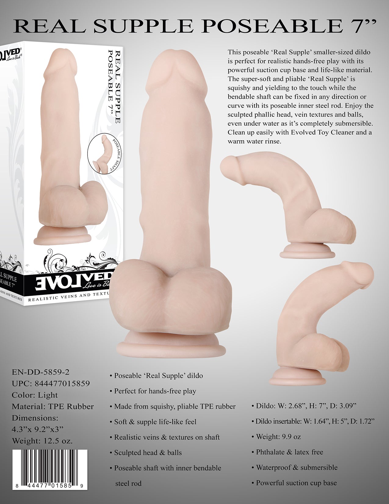 Evolved Real Supple Poseable 7 Inch - Not Very Vanilla