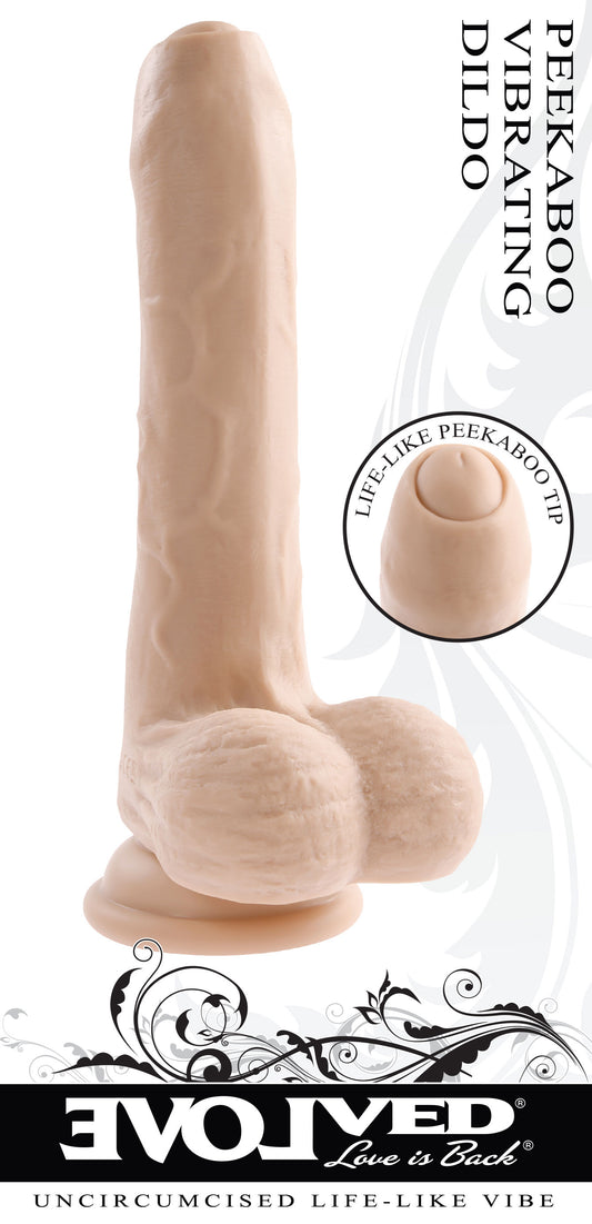 Peek a Boo Vibrating Dildo - Light - Not Very Vanilla