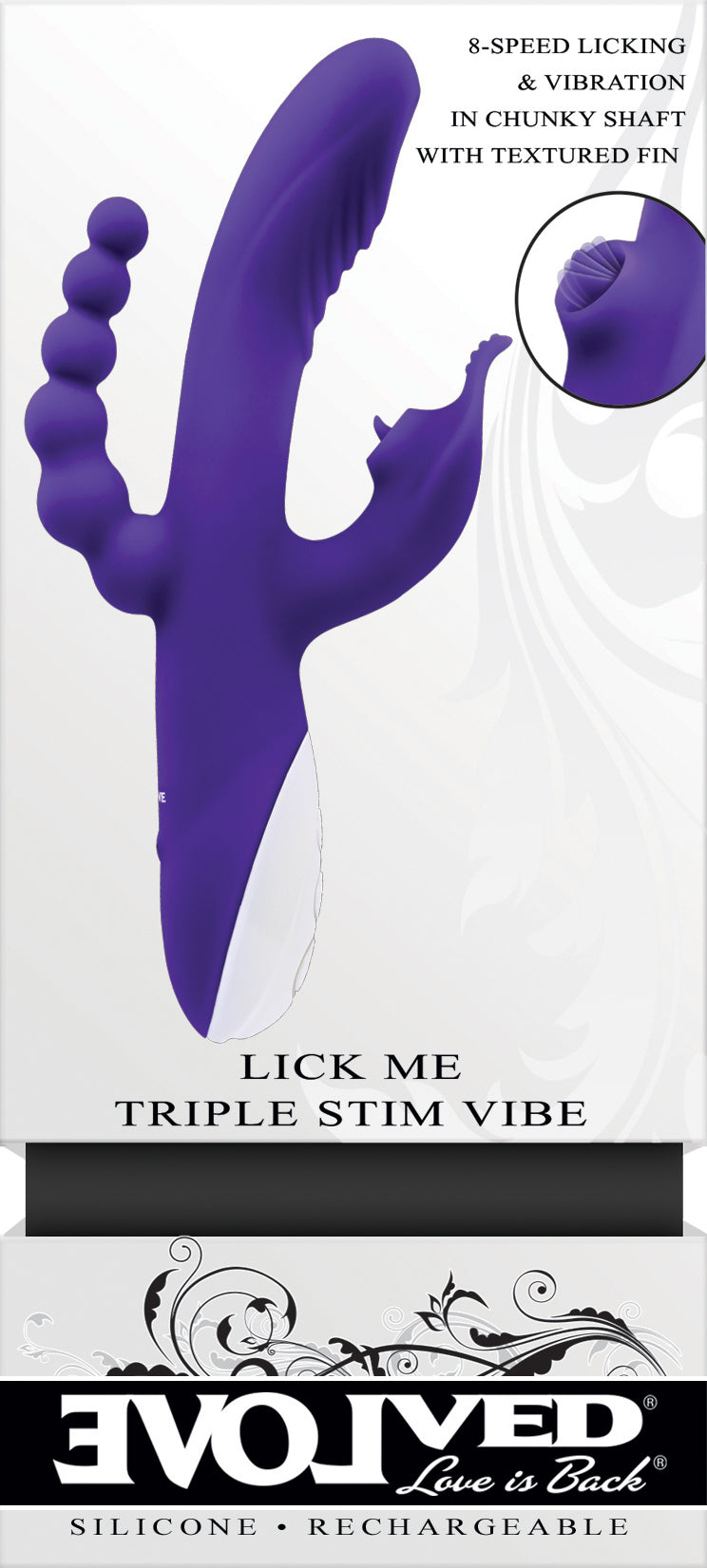 Lick Me - Triple Stim Vibe - Purple - Not Very Vanilla