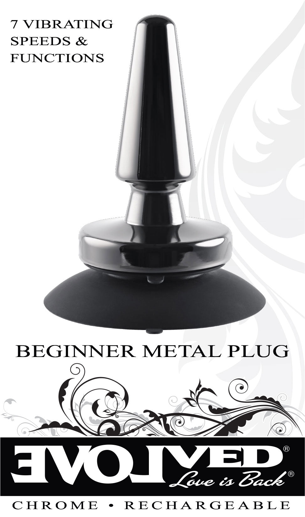 Beginner Metal Plug - Black Chrome - Not Very Vanilla