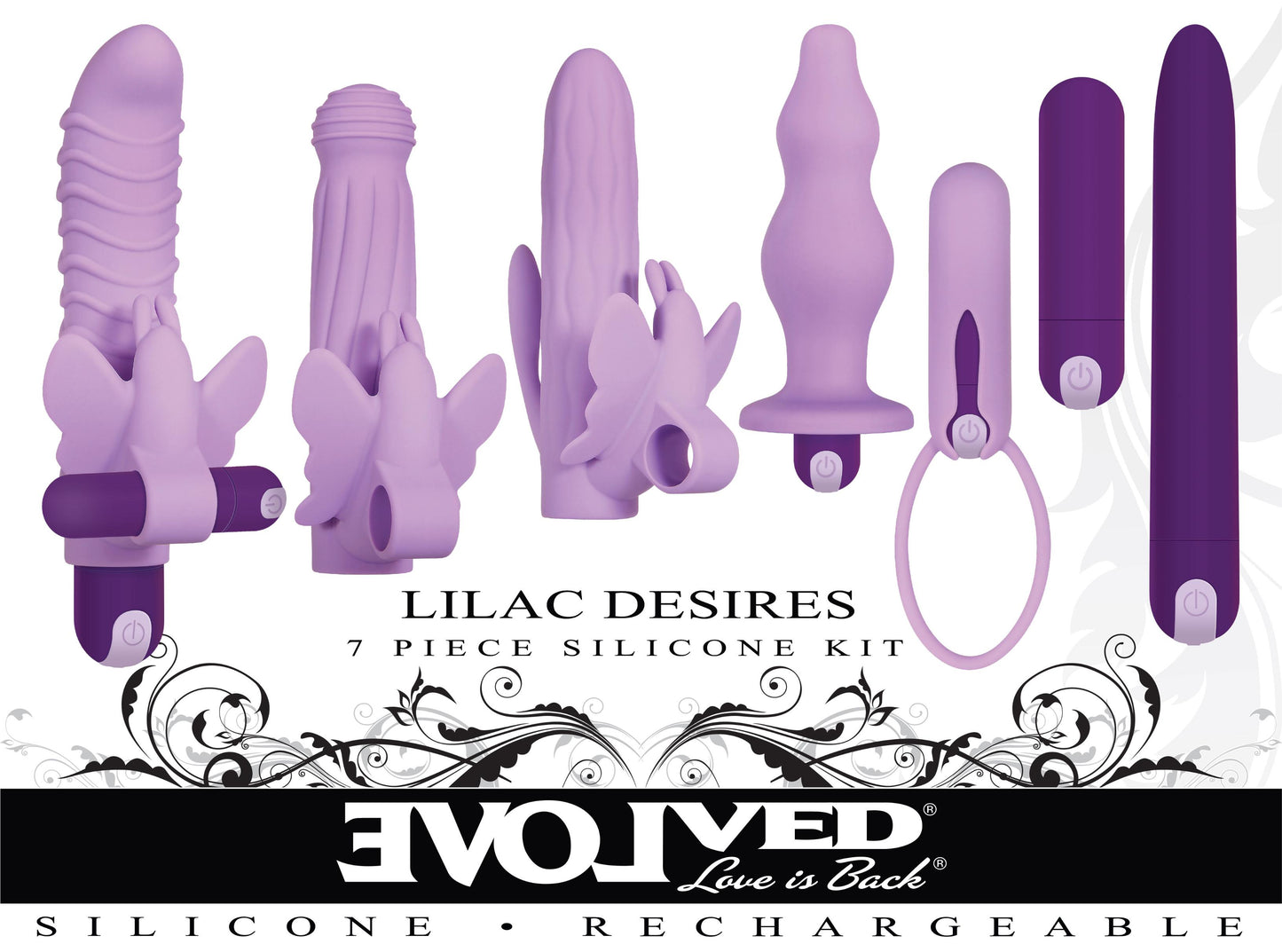 Lilac Desires - 7 Piece Silicone Set - Not Very Vanilla