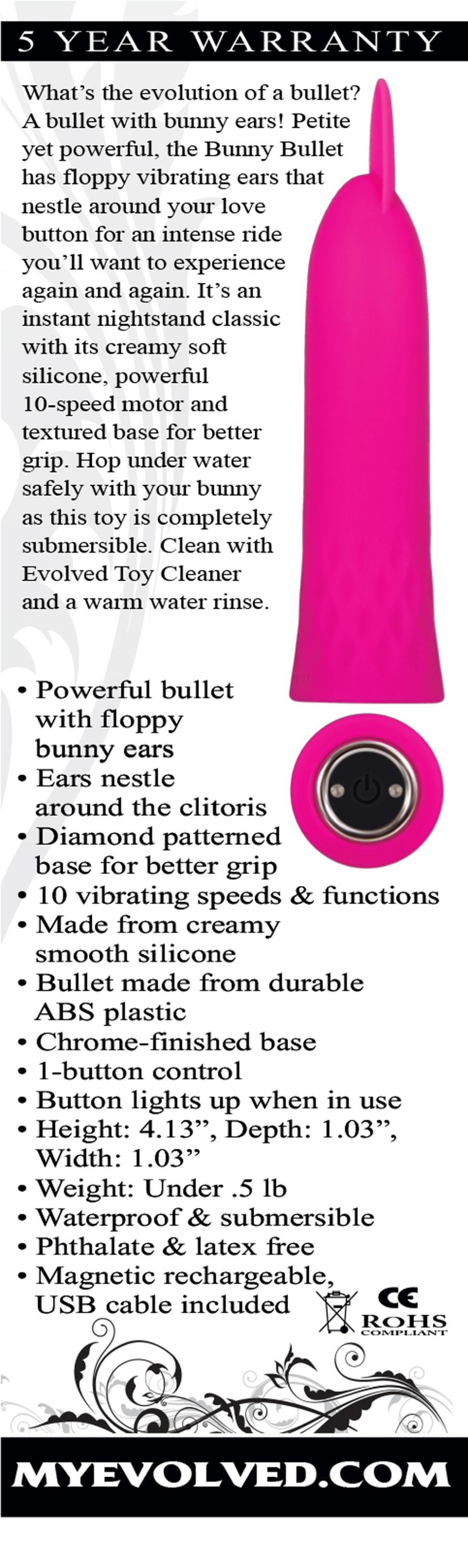 Bunny Bullet Rechargeable - Pink - Not Very Vanilla