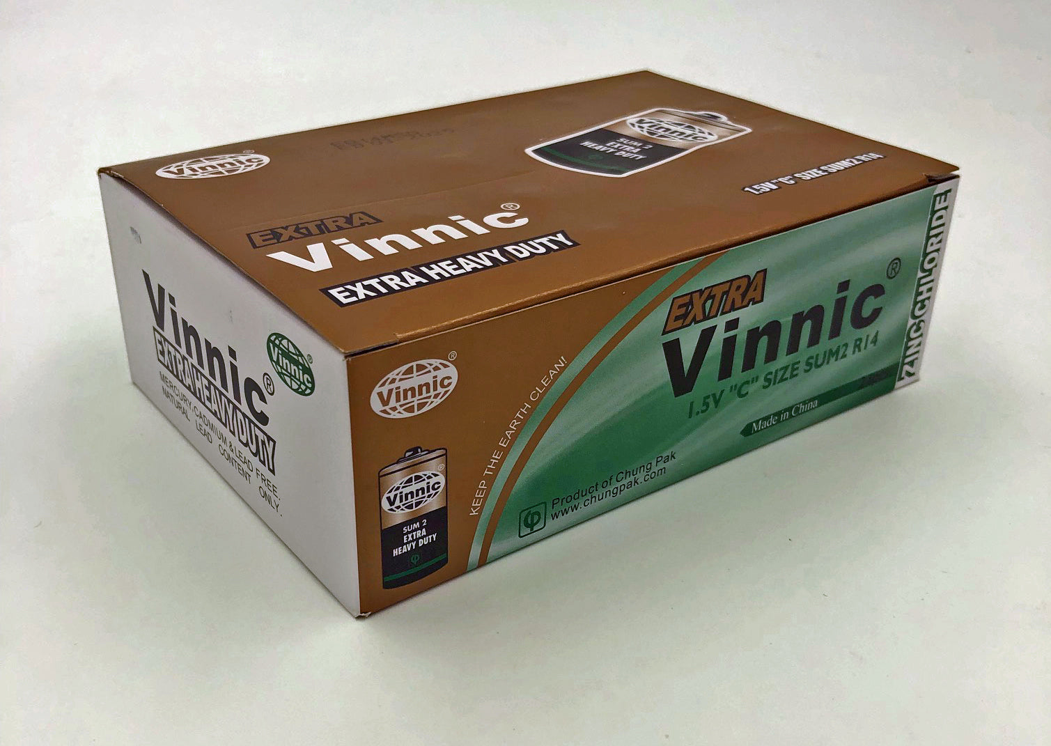 Vinnic Extra Heavy Duty C Batteries - 24 Pcs. Box - Not Very Vanilla