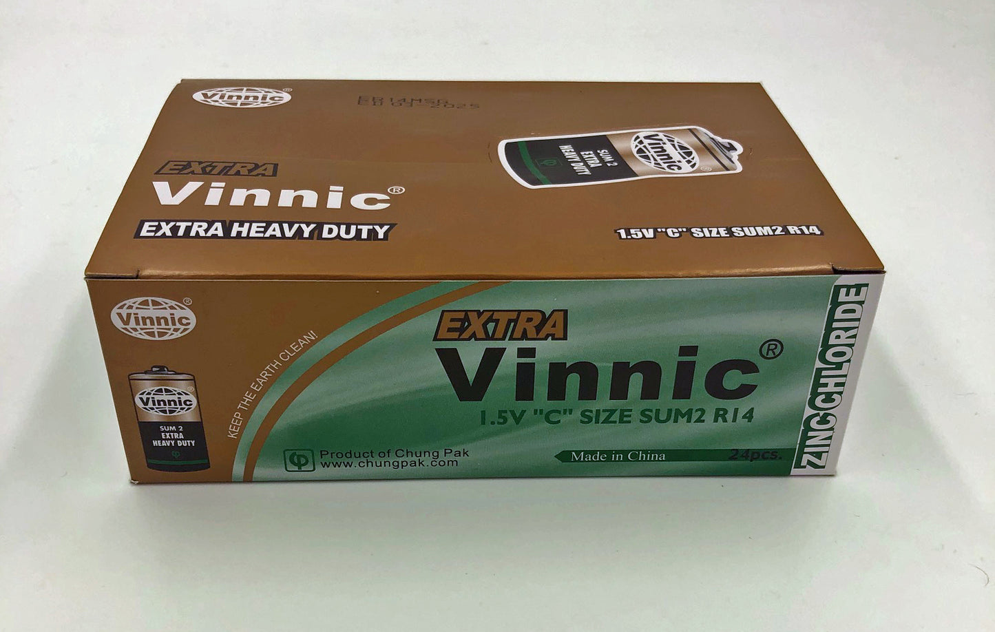 Vinnic Extra Heavy Duty C Batteries - 24 Pcs. Box - Not Very Vanilla