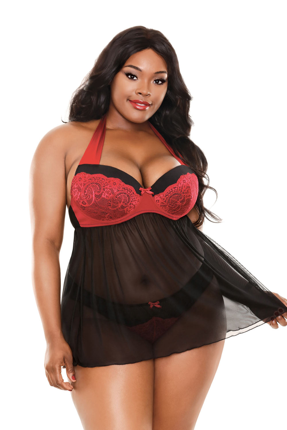 Sophia Halter Babydoll & Panty - 1x2x - Not Very Vanilla