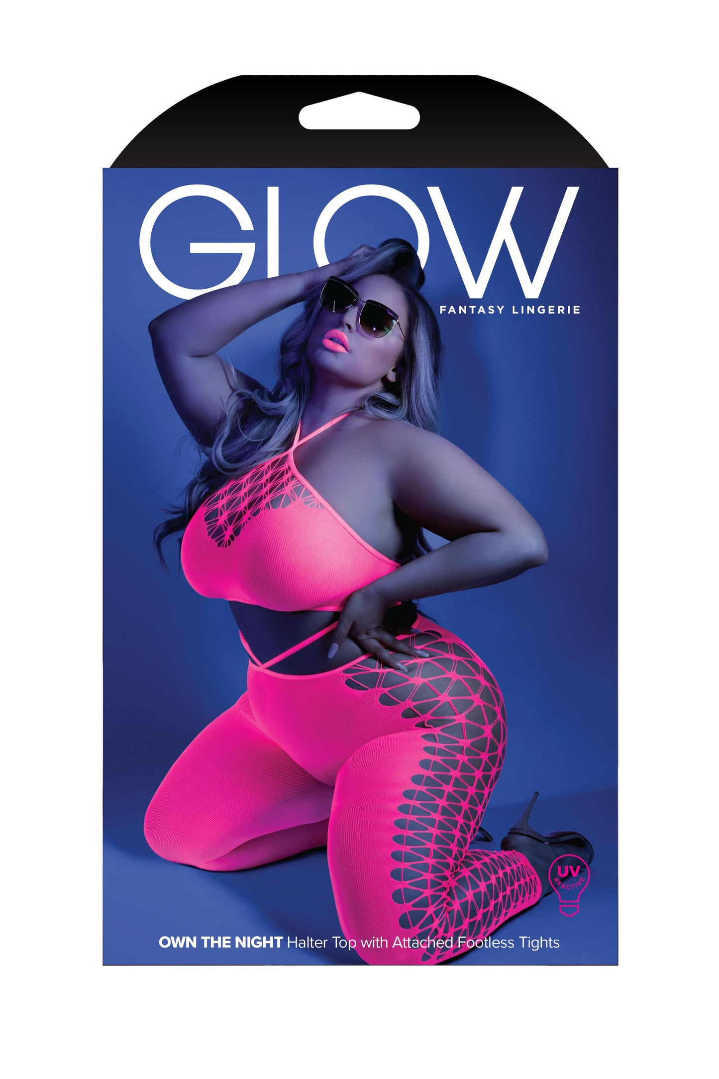 Own the Night Bodystocking - Queen - Neon Pink - Not Very Vanilla