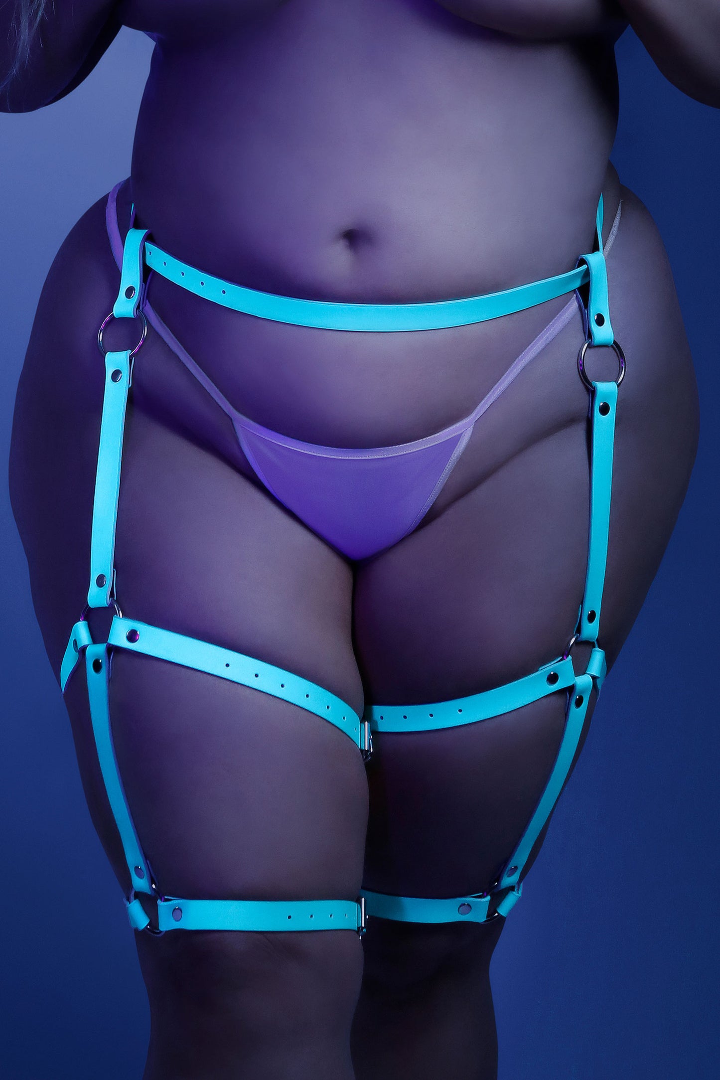 Leg Harness - One Size - Light Blue - Not Very Vanilla