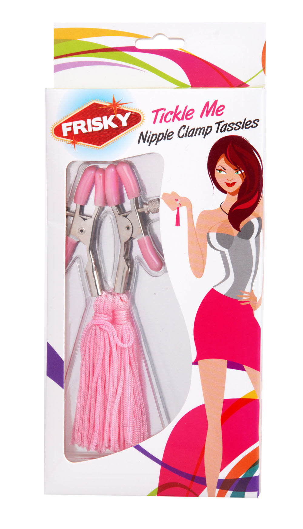 Tickle Me Pink Nipple Clamp Tassels - Not Very Vanilla