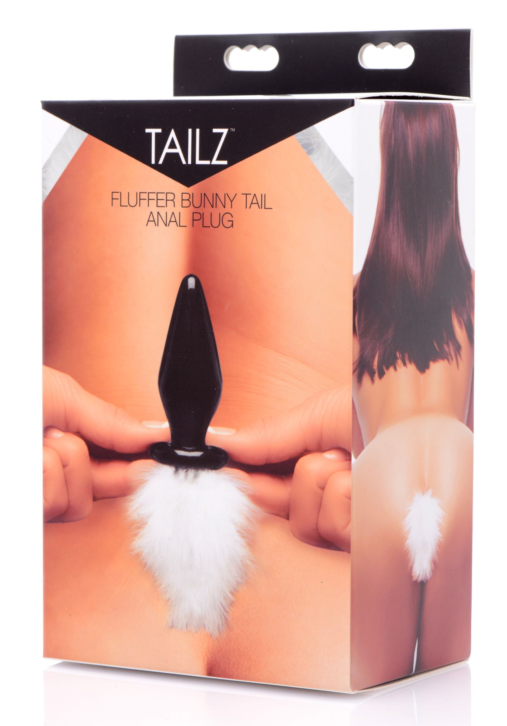 Fluffer Bunny Tail Glass Anal Plug - Not Very Vanilla