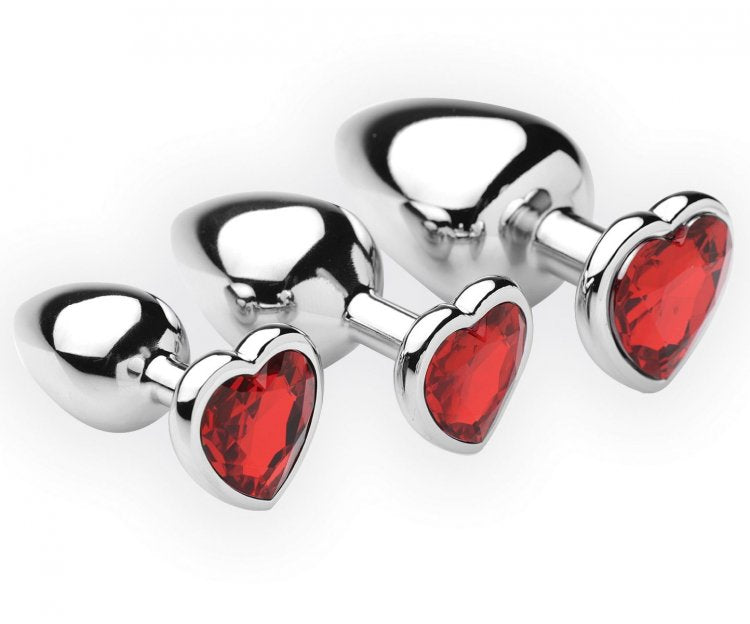 Chrome Hearts 3 Piece Anal Plugs With Gem Accents - Not Very Vanilla