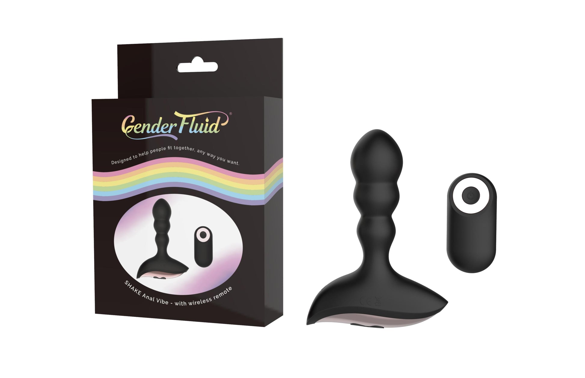 Gender Fluid Shake Anal Vibe - Black - Not Very Vanilla