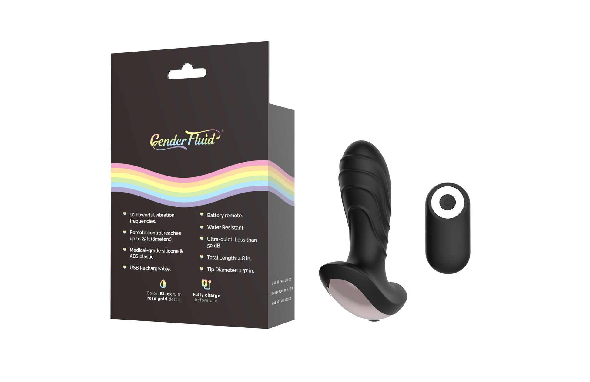 Gender Fluid Buzz Anal Vibe - Black - Not Very Vanilla