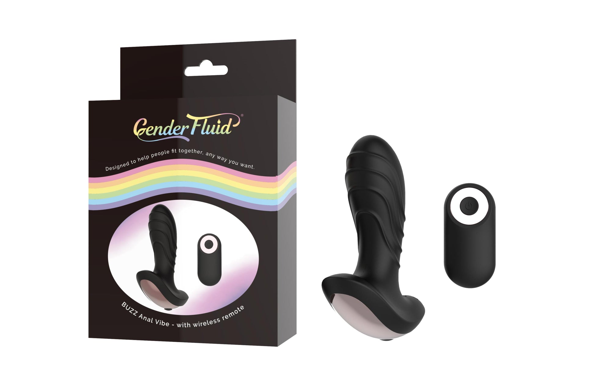 Gender Fluid Buzz Anal Vibe - Black - Not Very Vanilla