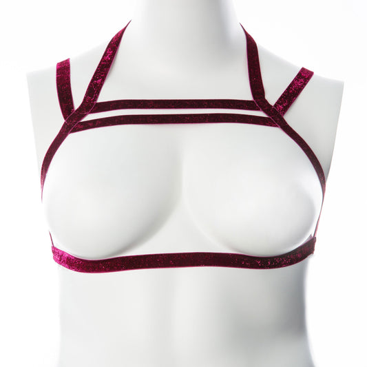 Gender Fluid Sugar Coated Harness - Small/large - Raspberry - Not Very Vanilla