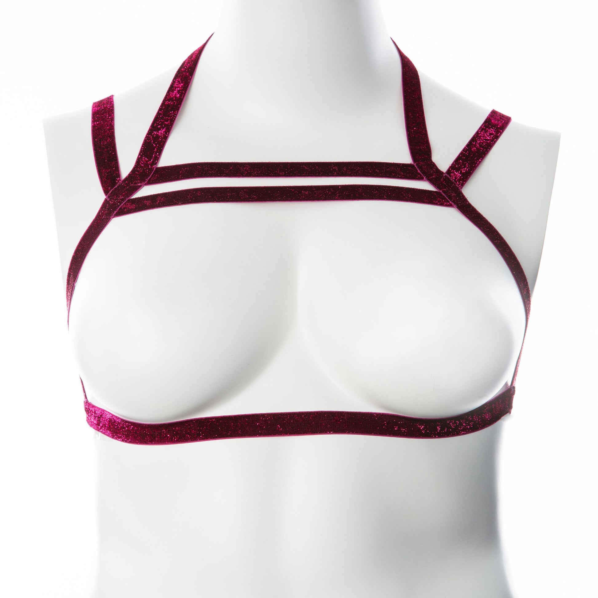 Gender Fluid Sugar Coated Harness - Large/xxlarge - Raspberry - Not Very Vanilla