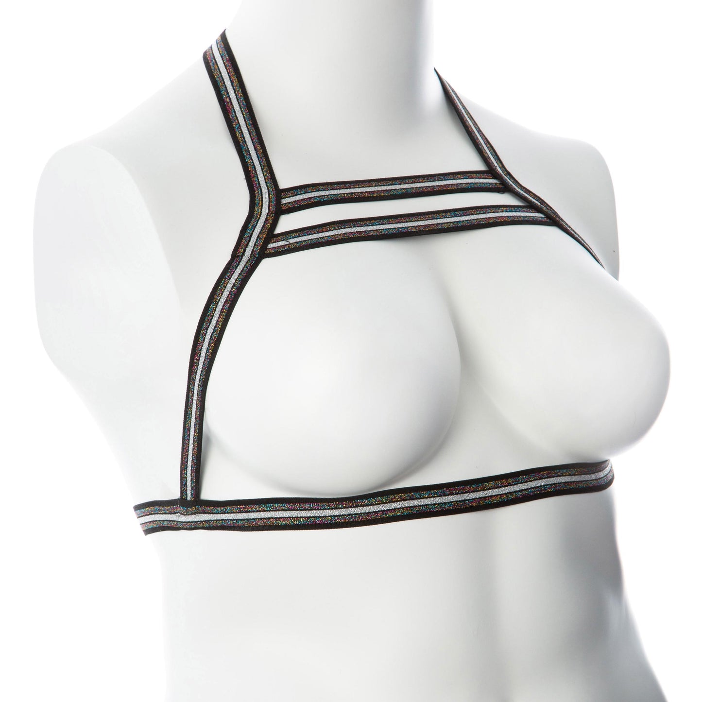 Gender Fluid Silver Lining Harness - Small/large - Multi-Color - Not Very Vanilla