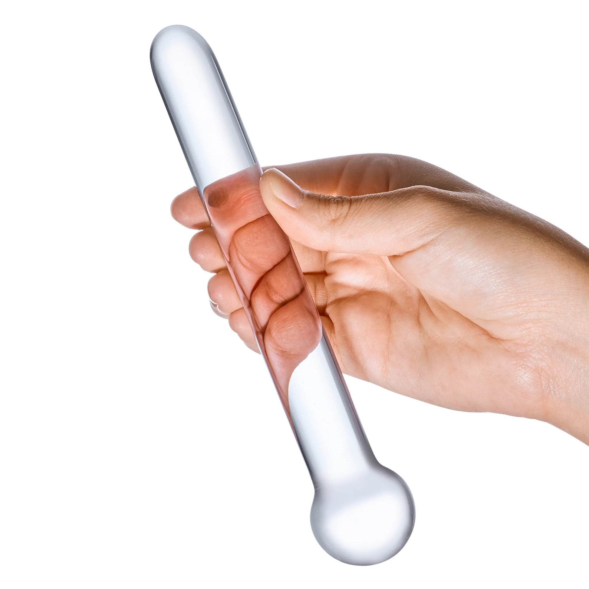 7 Inch Straight Glass Dildo - Not Very Vanilla