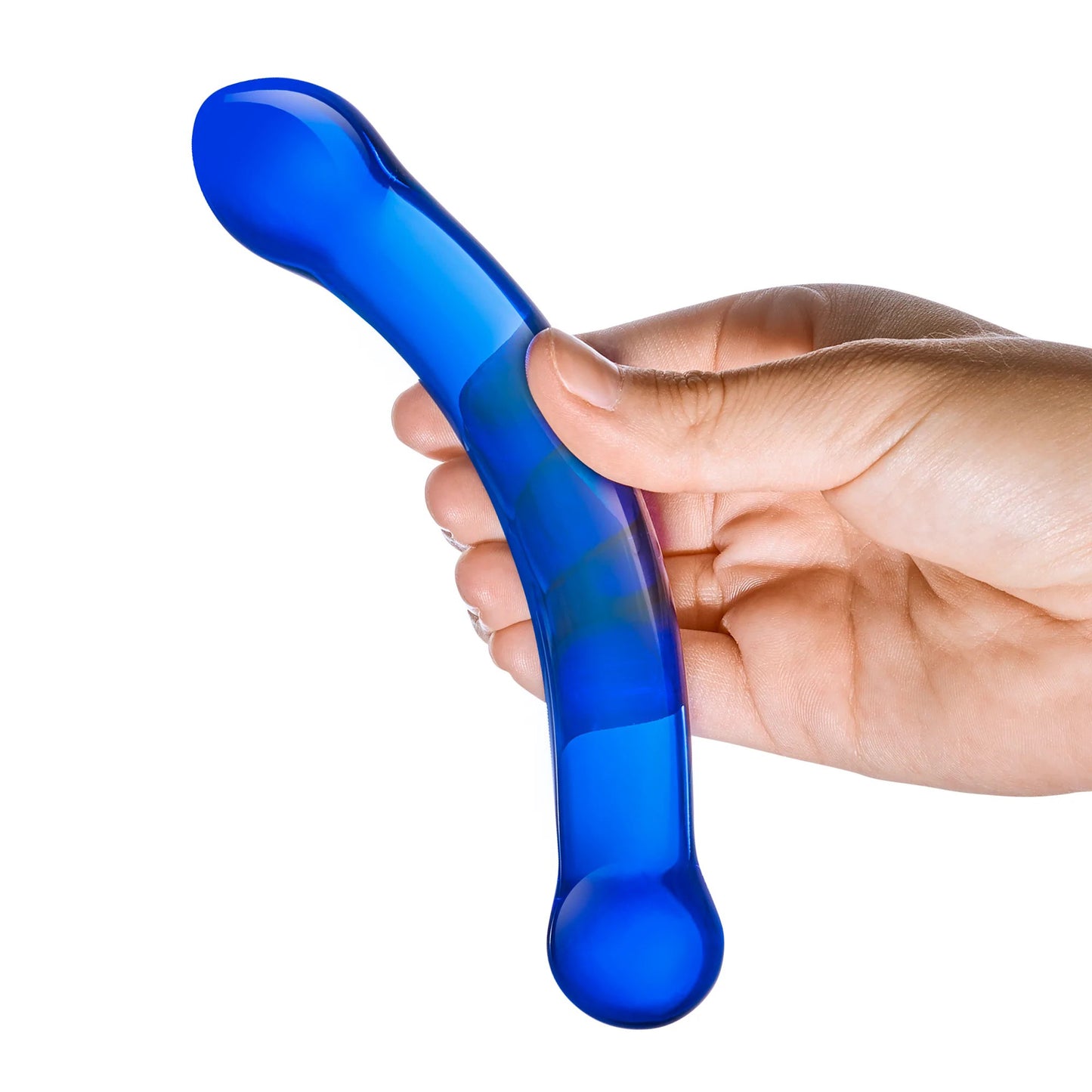 Curved G-Spot 6" Glass Dildo