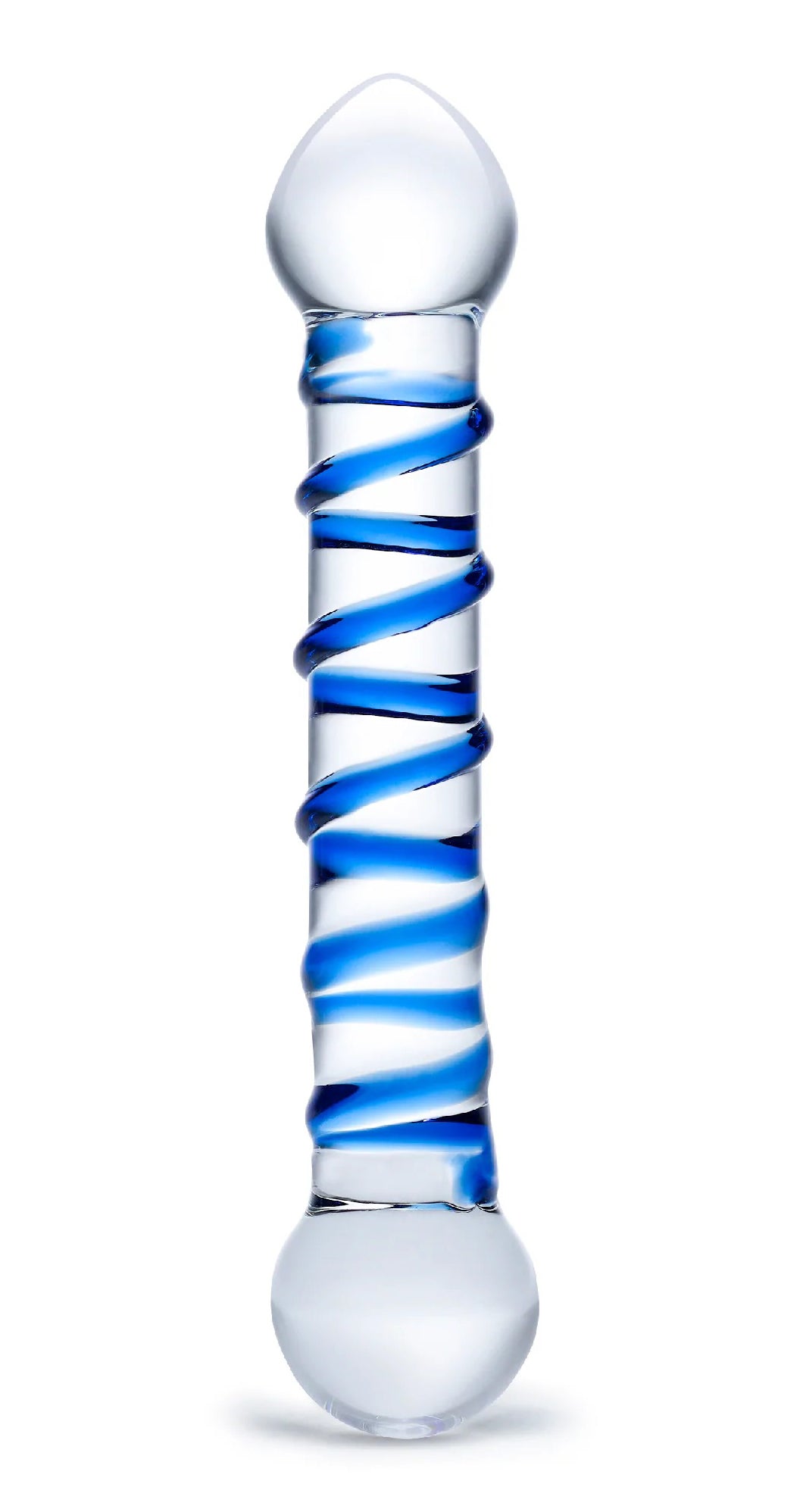 Spiral 6" Glass Dildo