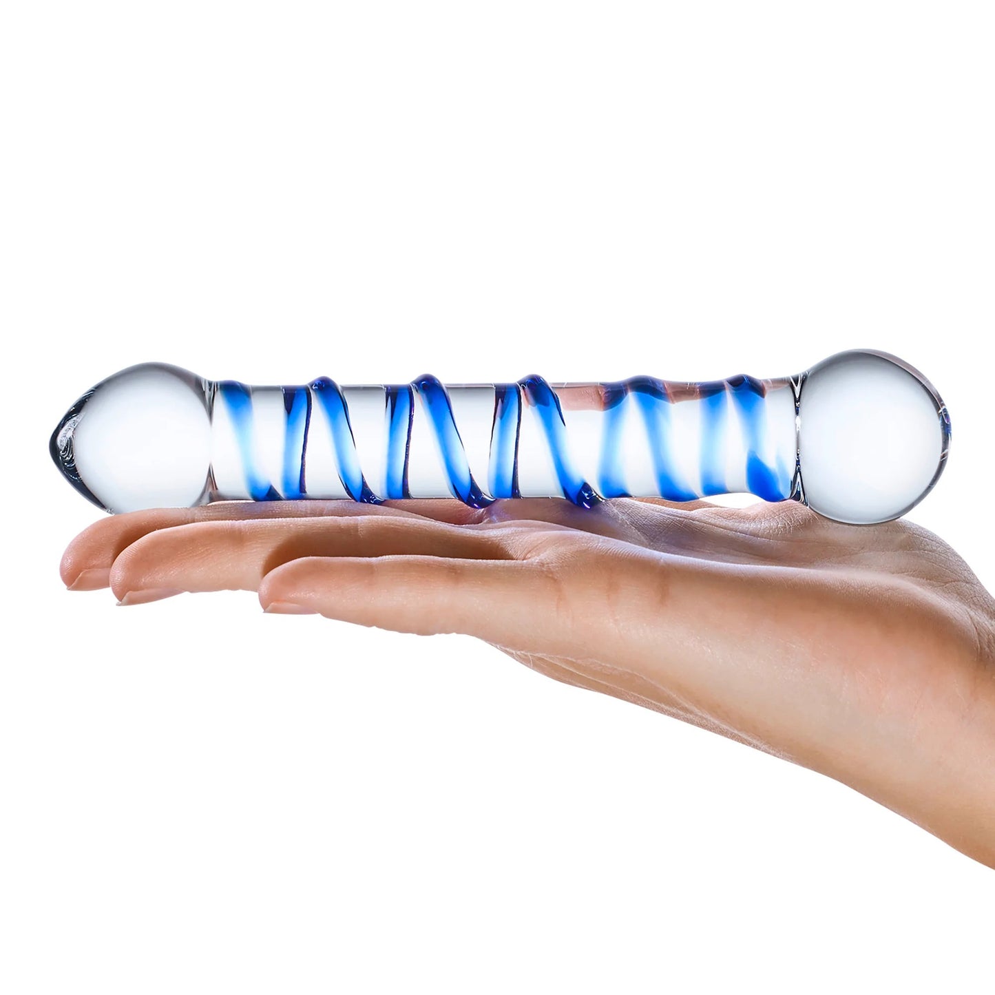 Spiral 6" Glass Dildo