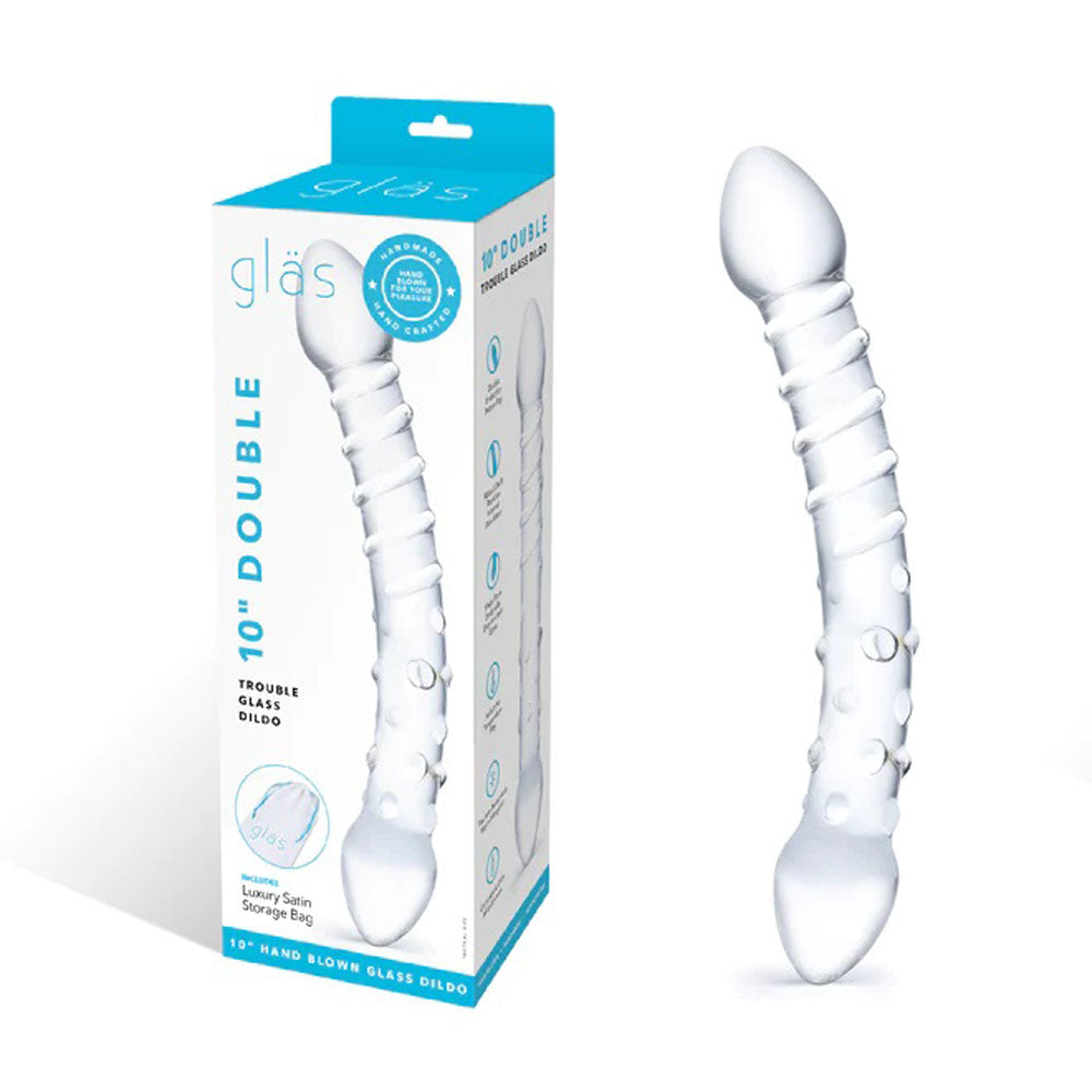 Double Trouble Glass Dildo - Not Very Vanilla