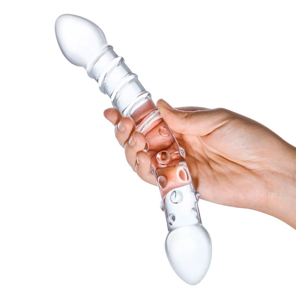 Double Trouble Glass Dildo - Not Very Vanilla