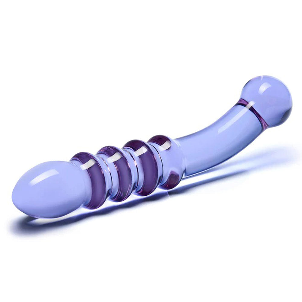 Purple Rain Ribbed Dildo - Not Very Vanilla