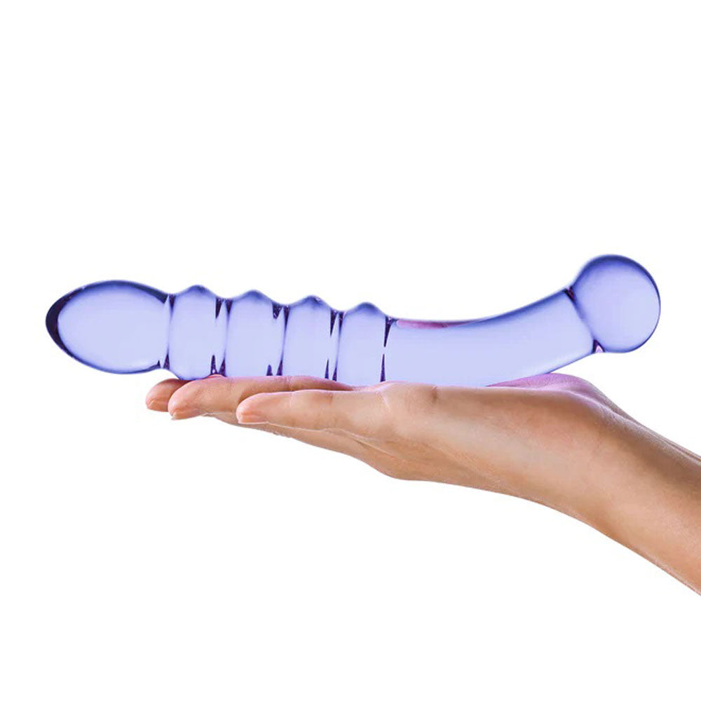 Purple Rain Ribbed Dildo - Not Very Vanilla