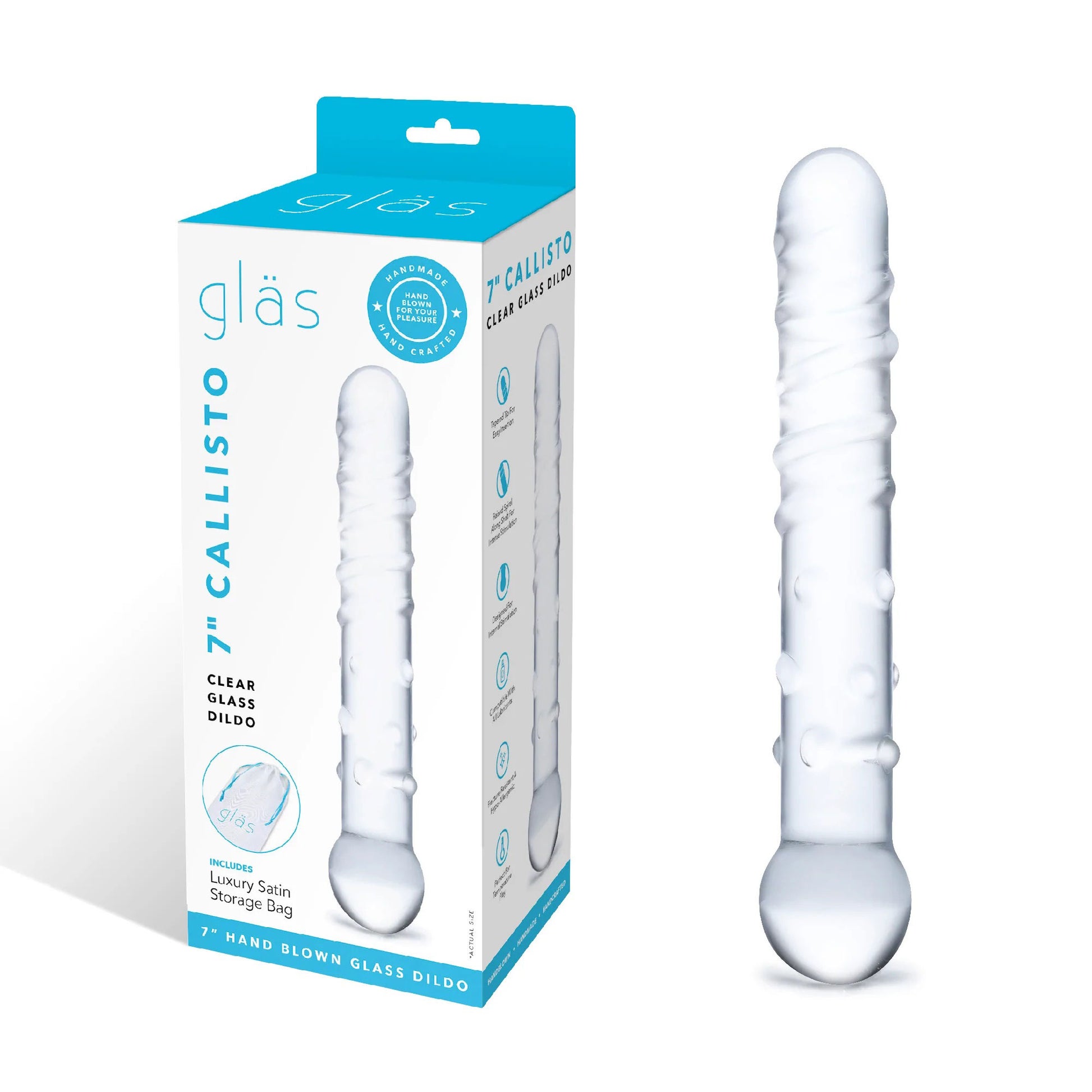 Callisto Clear Glass Dildo - Not Very Vanilla