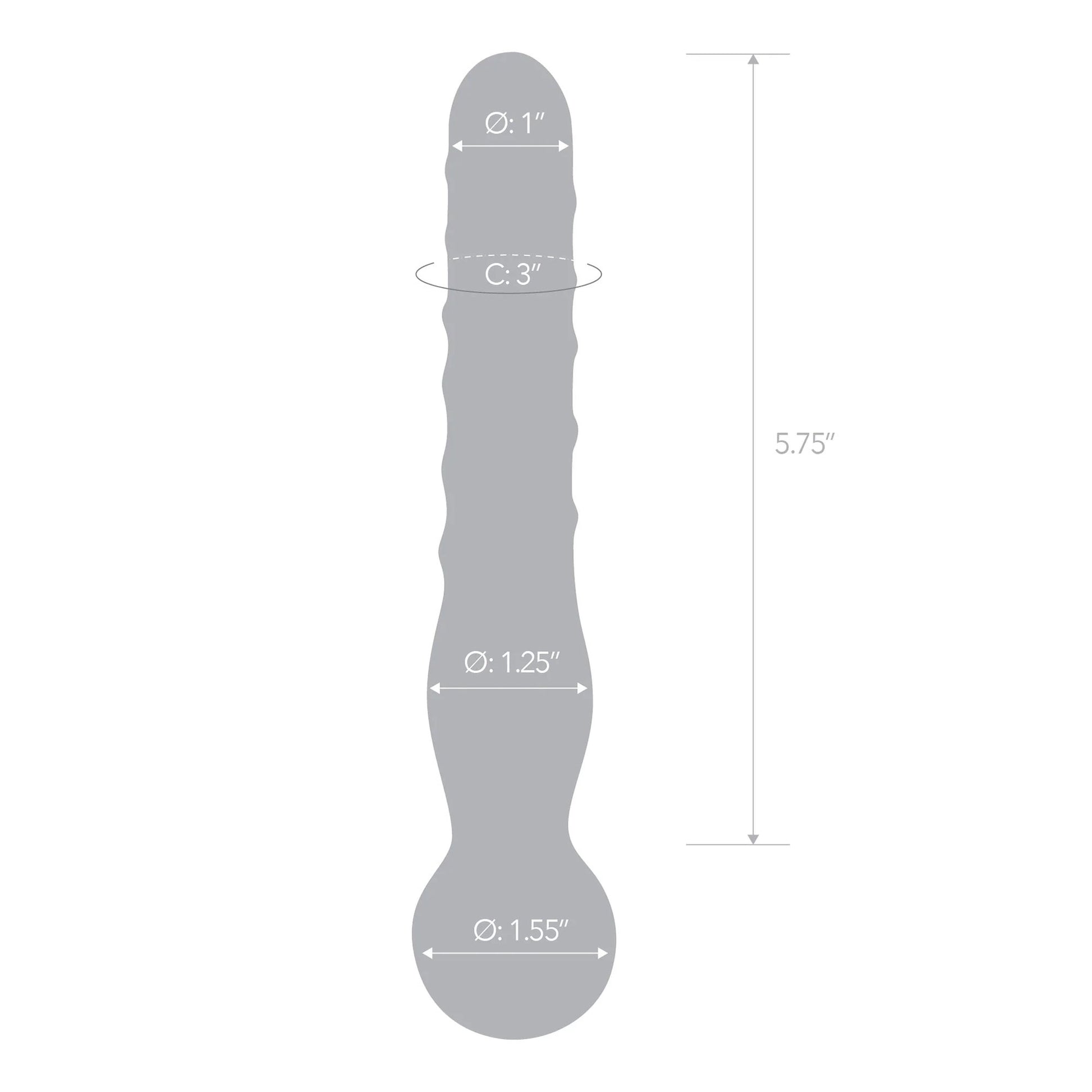 Joystick Clear Glass Dildo - Not Very Vanilla