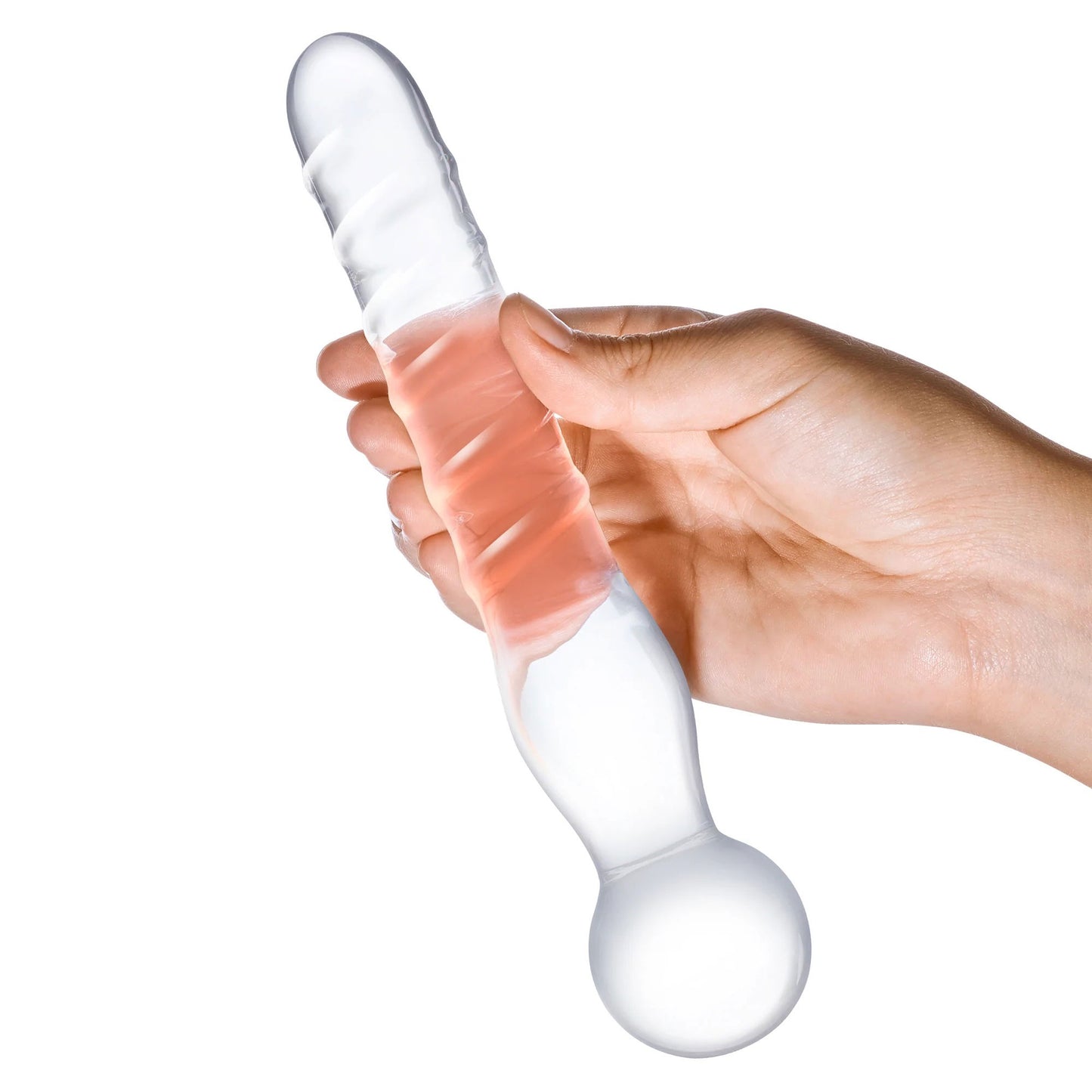 Joystick Clear Glass Dildo - Not Very Vanilla