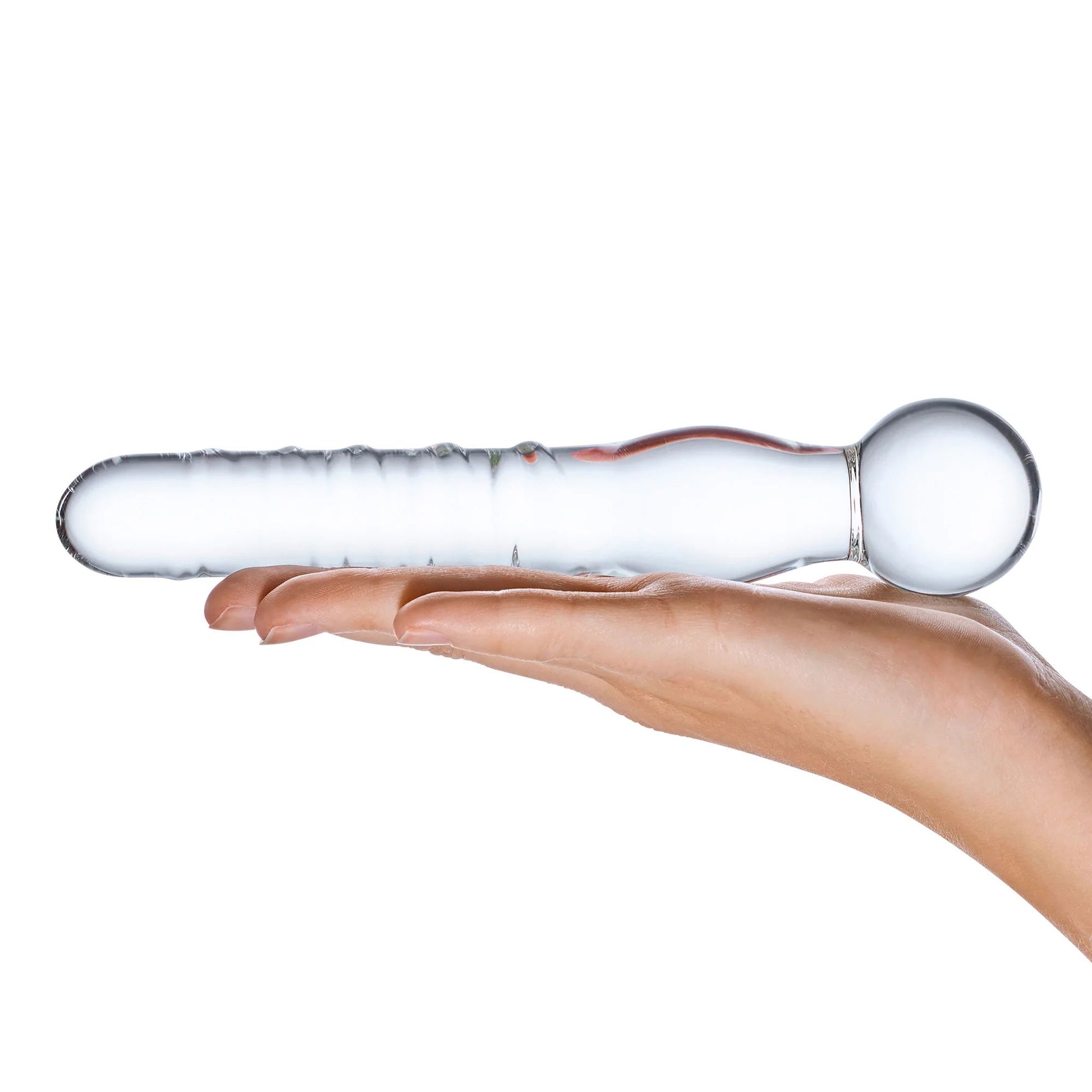 Joystick Clear Glass Dildo - Not Very Vanilla