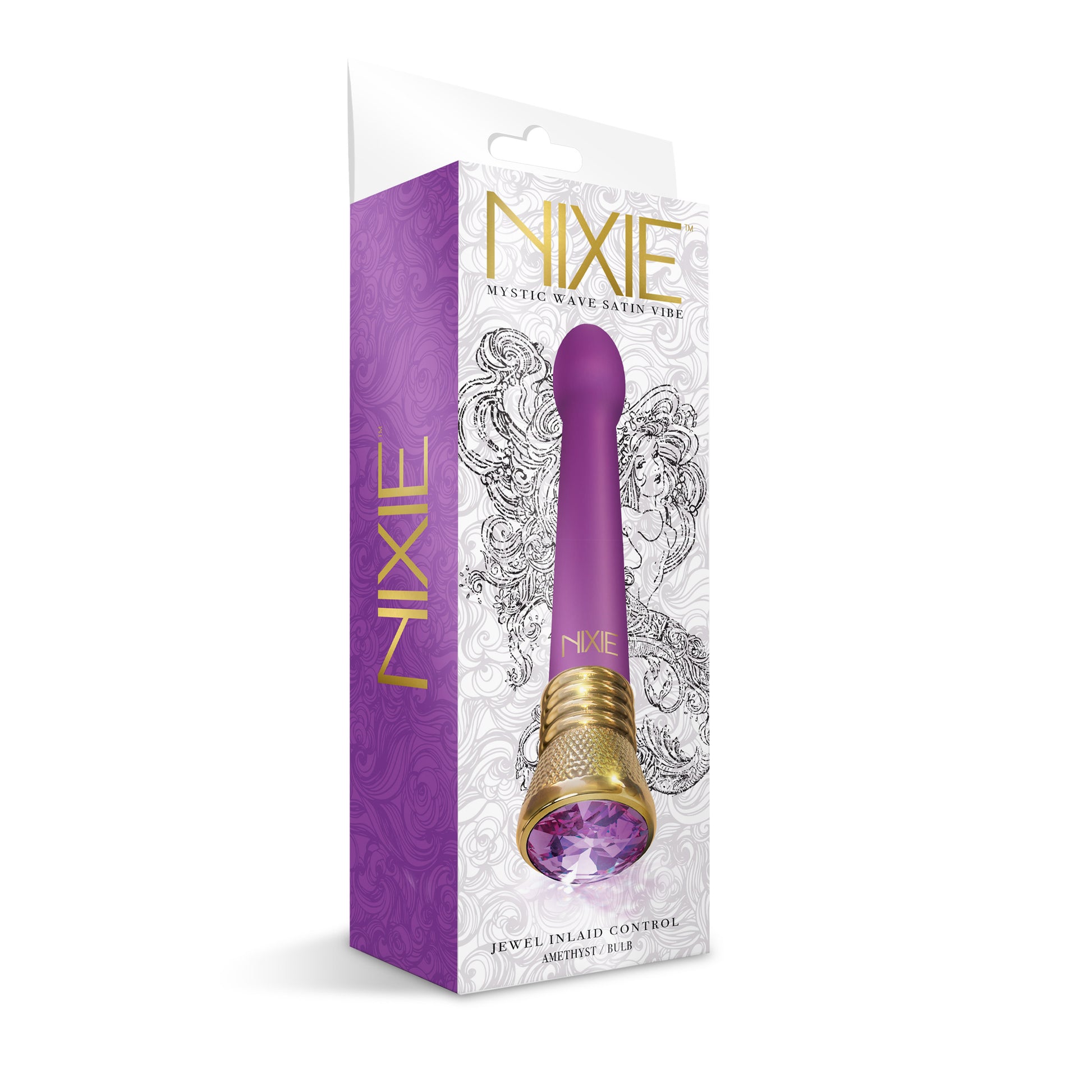 Nixie Jewel Satin Bulb Vibe 10 Function - Amethyst - Not Very Vanilla