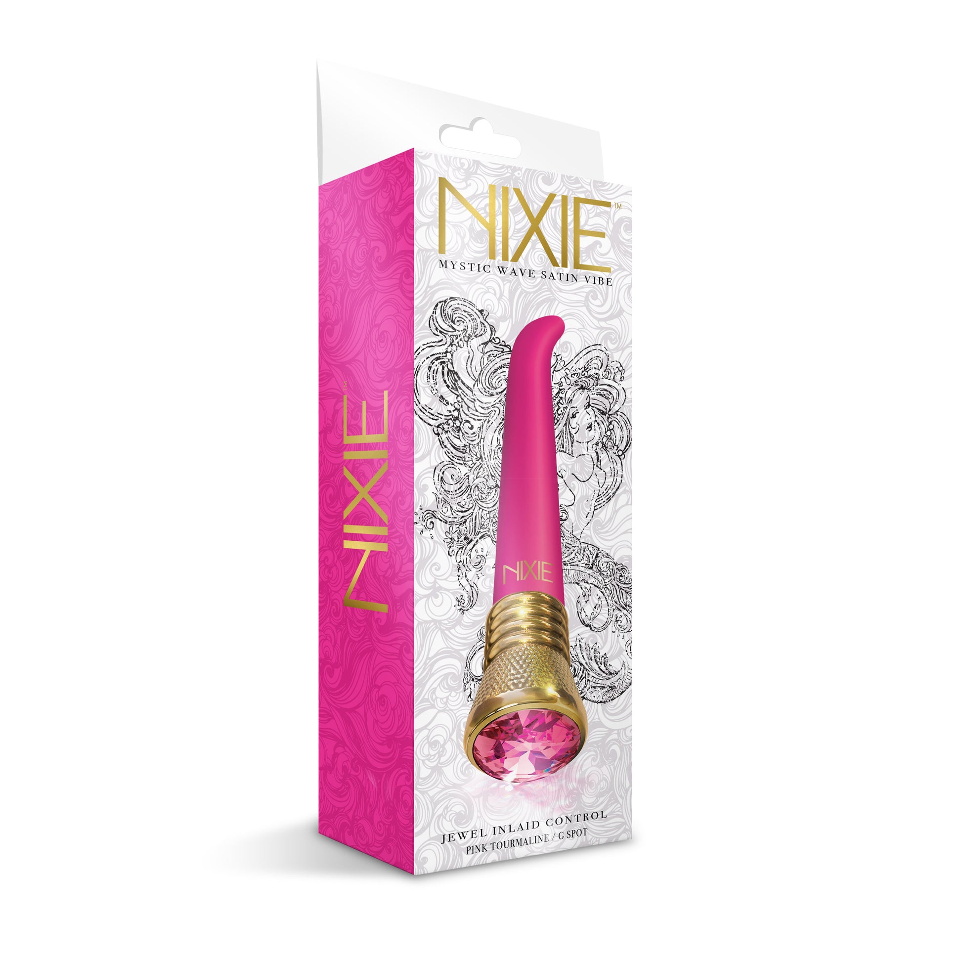 Nixie Jewel Satin G Spot Vibe 10 Function - Pink Tourmaline - Not Very Vanilla