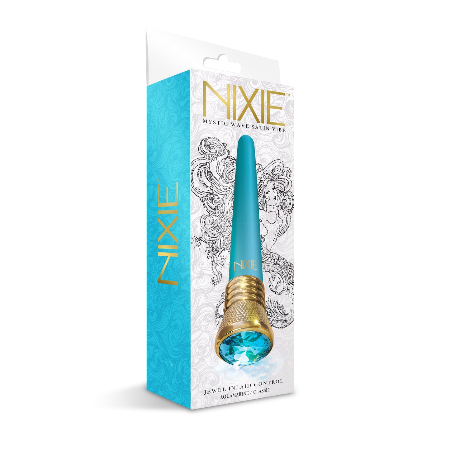 Nixie Jewel Satin Classic Vibe 10 Function - Aquamarine - Not Very Vanilla