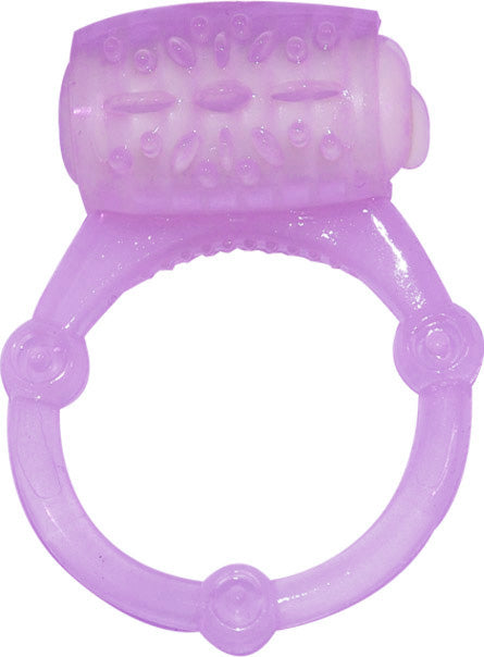 Humm Dinger Vibrating Penis Ring Clitoral Stiimulator - Purple - Not Very Vanilla