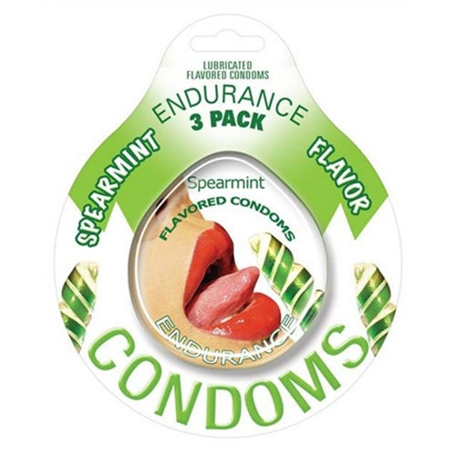 Endurance Condoms - Spearmint - 3 Pack - Not Very Vanilla