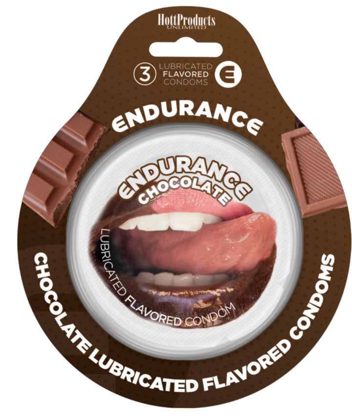 Endurance Condoms - Chocolate -3 Pack - Not Very Vanilla