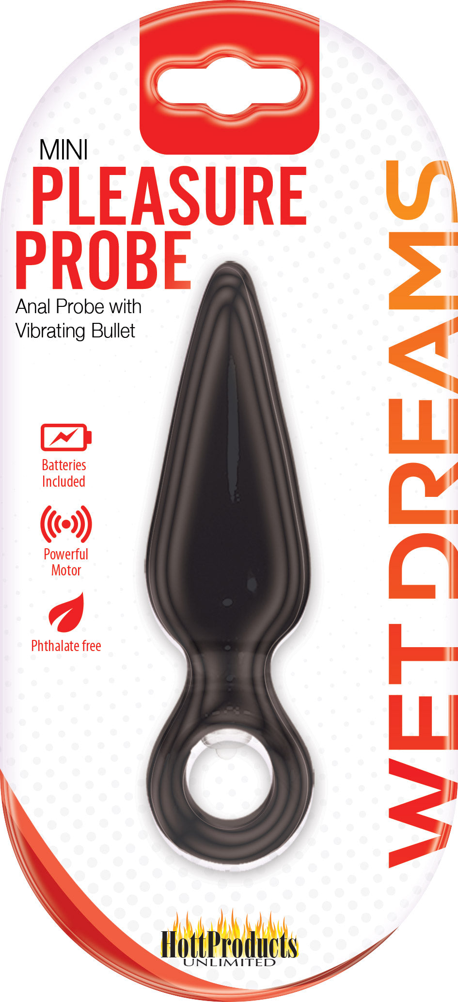 Wet Dreams Mini Pleasure Probe - Black - Not Very Vanilla