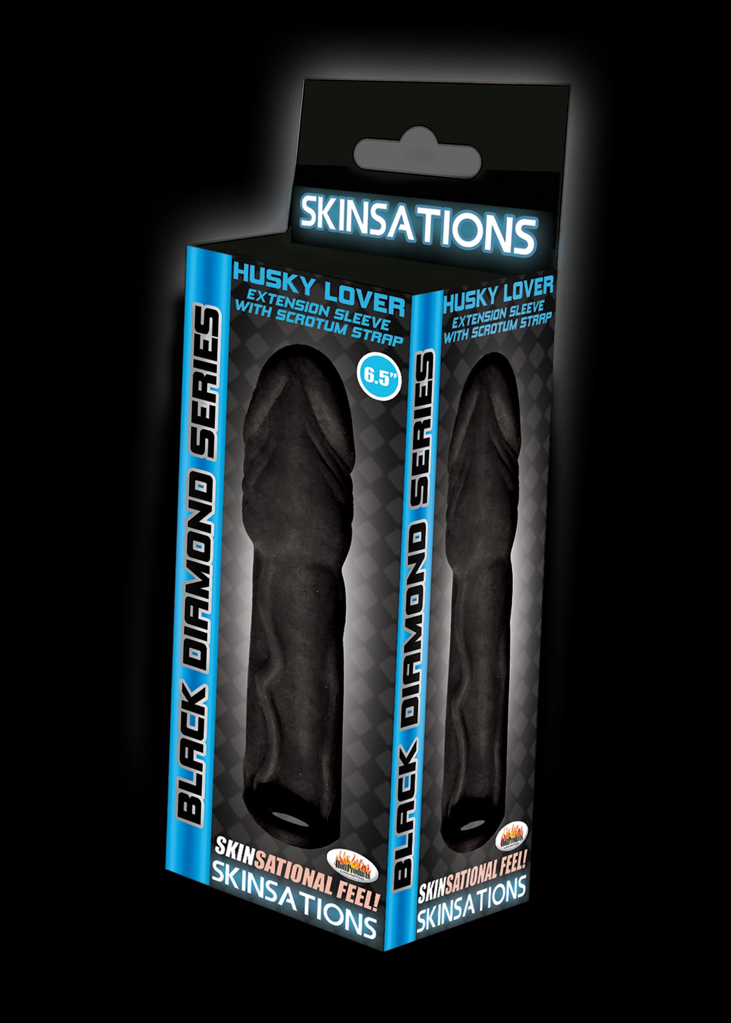 Skinsations Black Diamond Series Husky Lover 6.5 Inch - Black - Not Very Vanilla