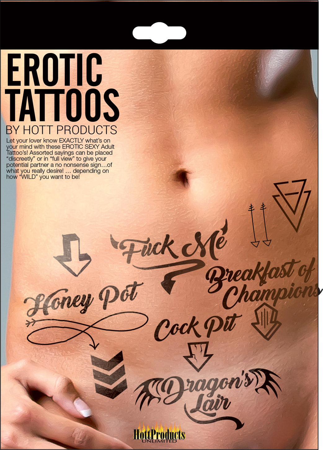 Erotic Tattoo's - Assorted Pack - Not Very Vanilla